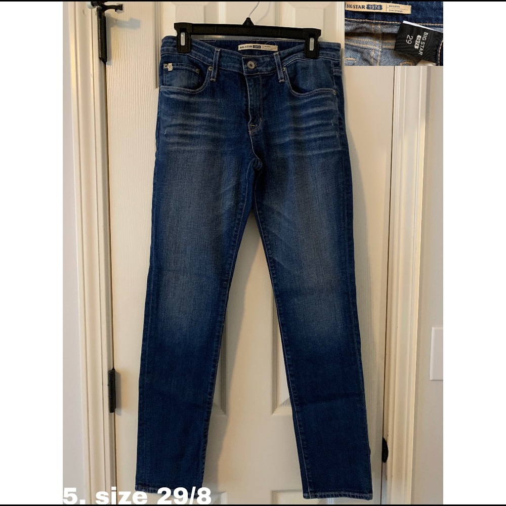 big star slim straight jeans